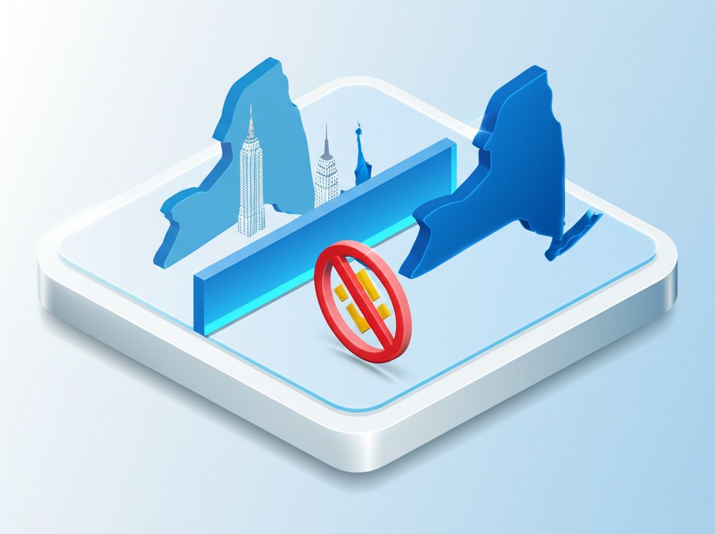 Binance crypto exchange restricted in NY. Global platform banned, US operations limited.
