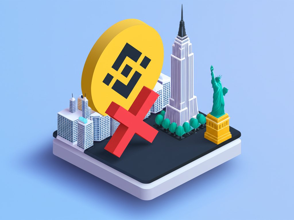 Binance global site blocked in New York; US version has trading limits.