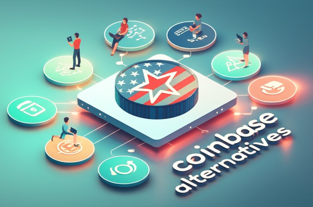 Top Coinbase alternatives and crypto platforms available in the USA.