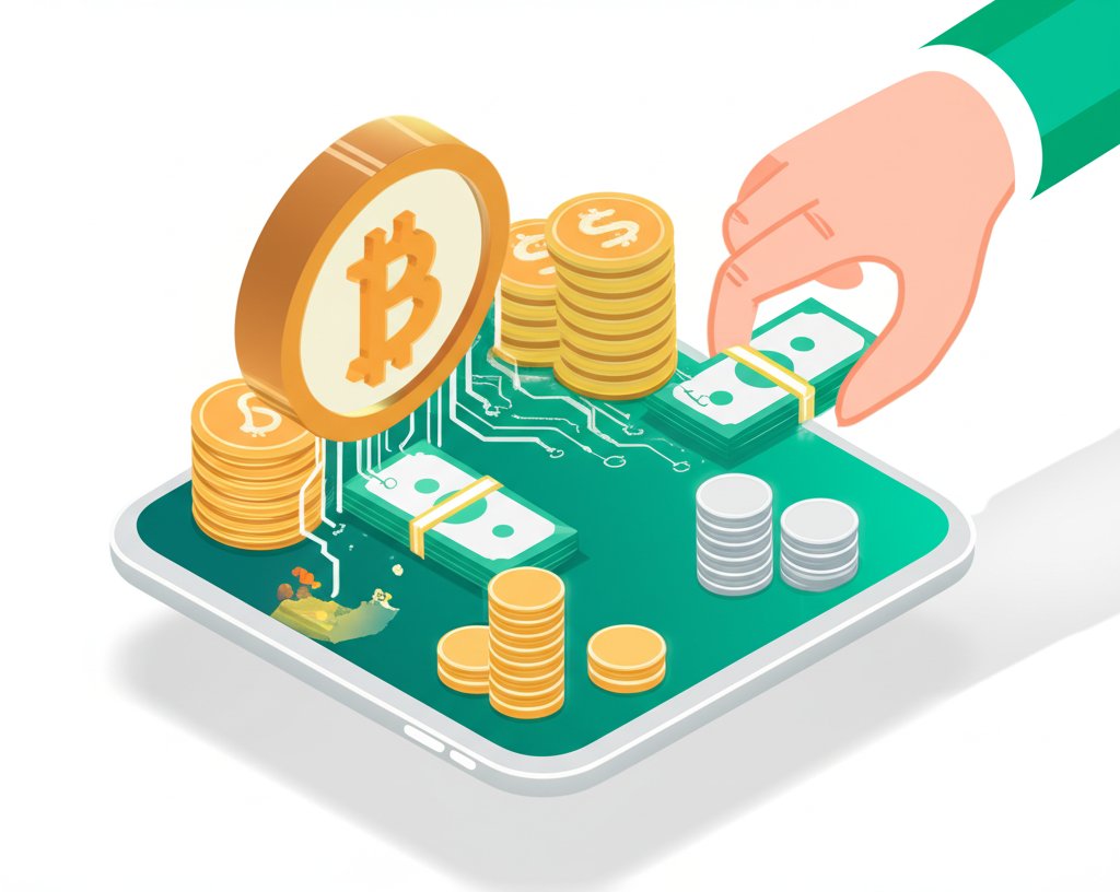 Cashing out Bitcoin: turning digital gold into spendable cash.