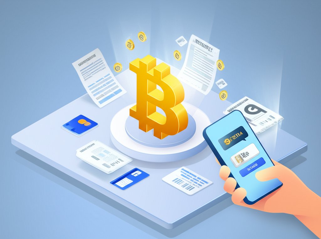 Pay bills with Bitcoin and other cryptocurrencies.